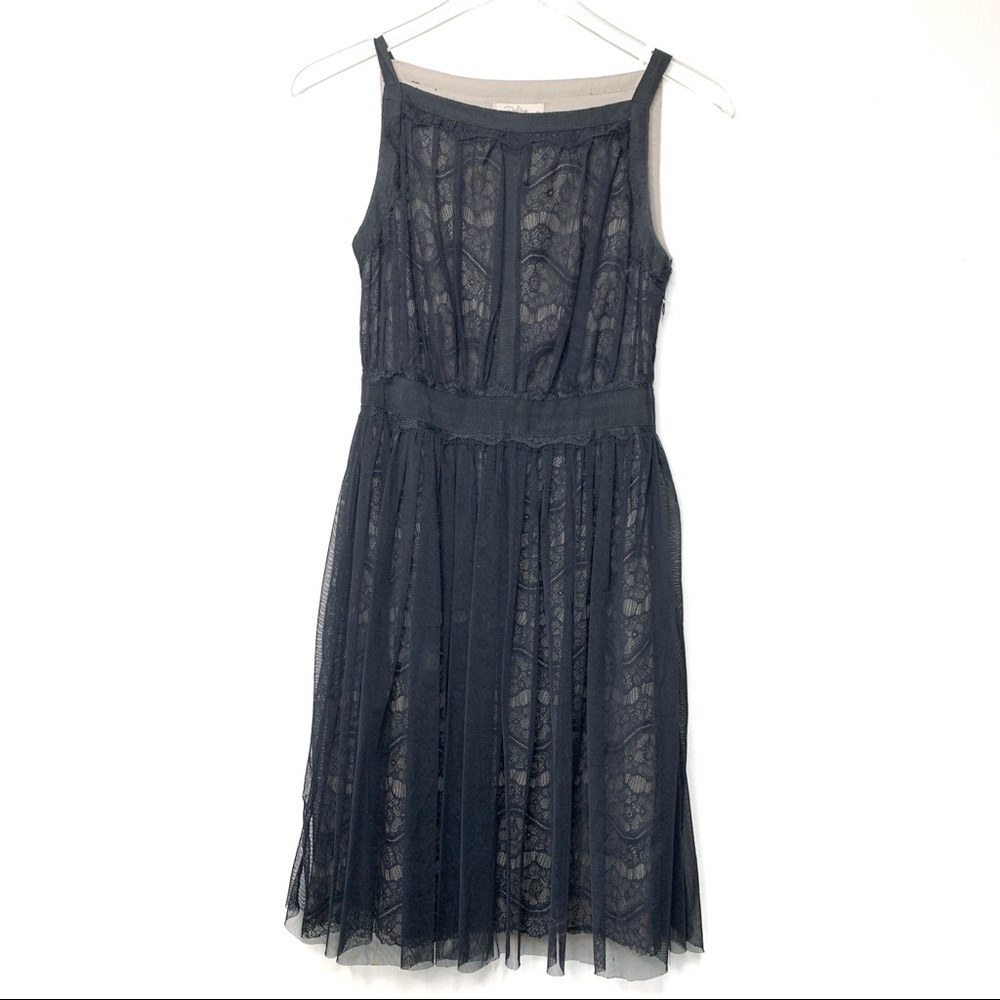 Women’s Darling Black Lace Overlay Dress - XS